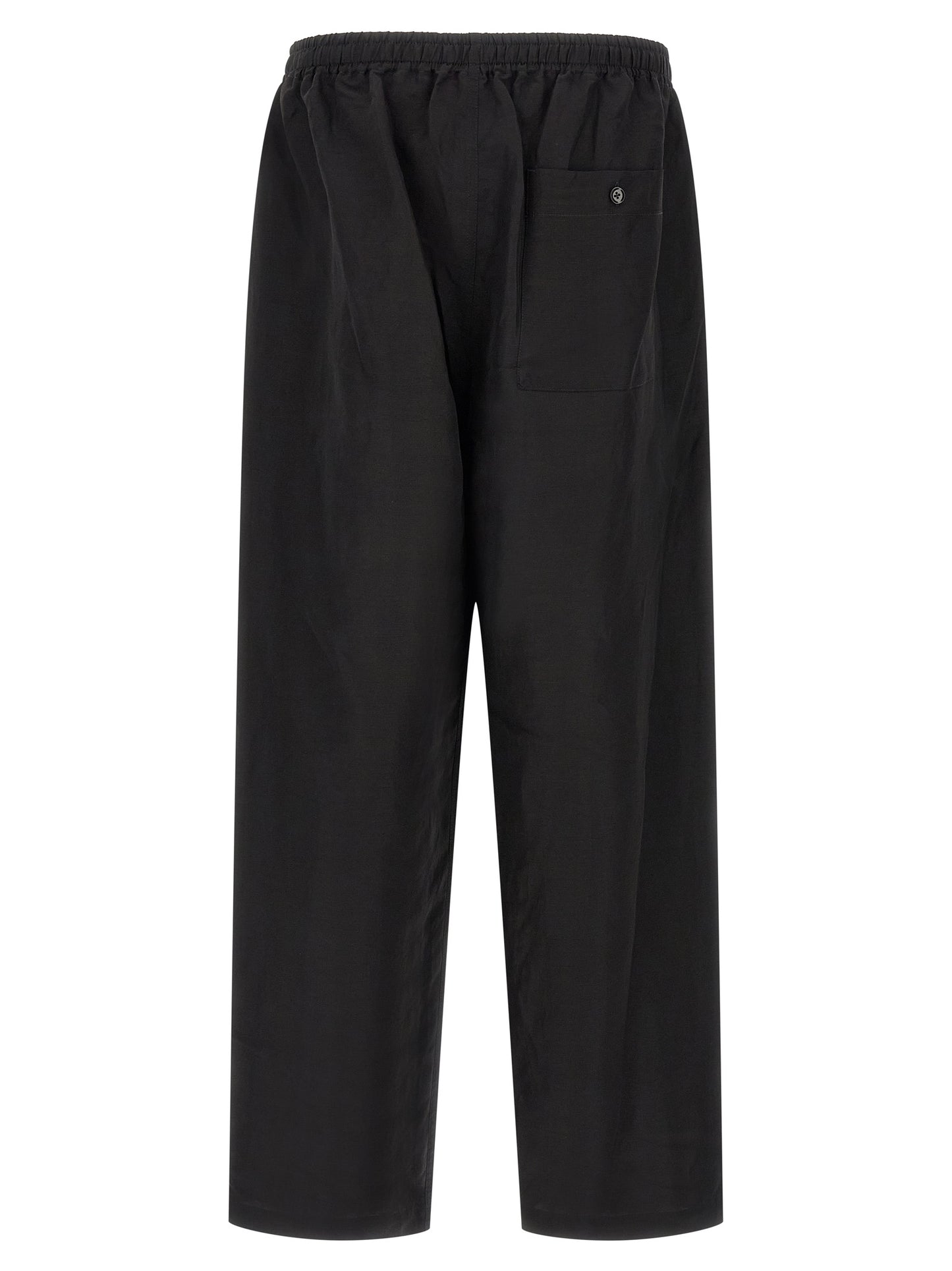 Lemaire Black Linen Casual Pants