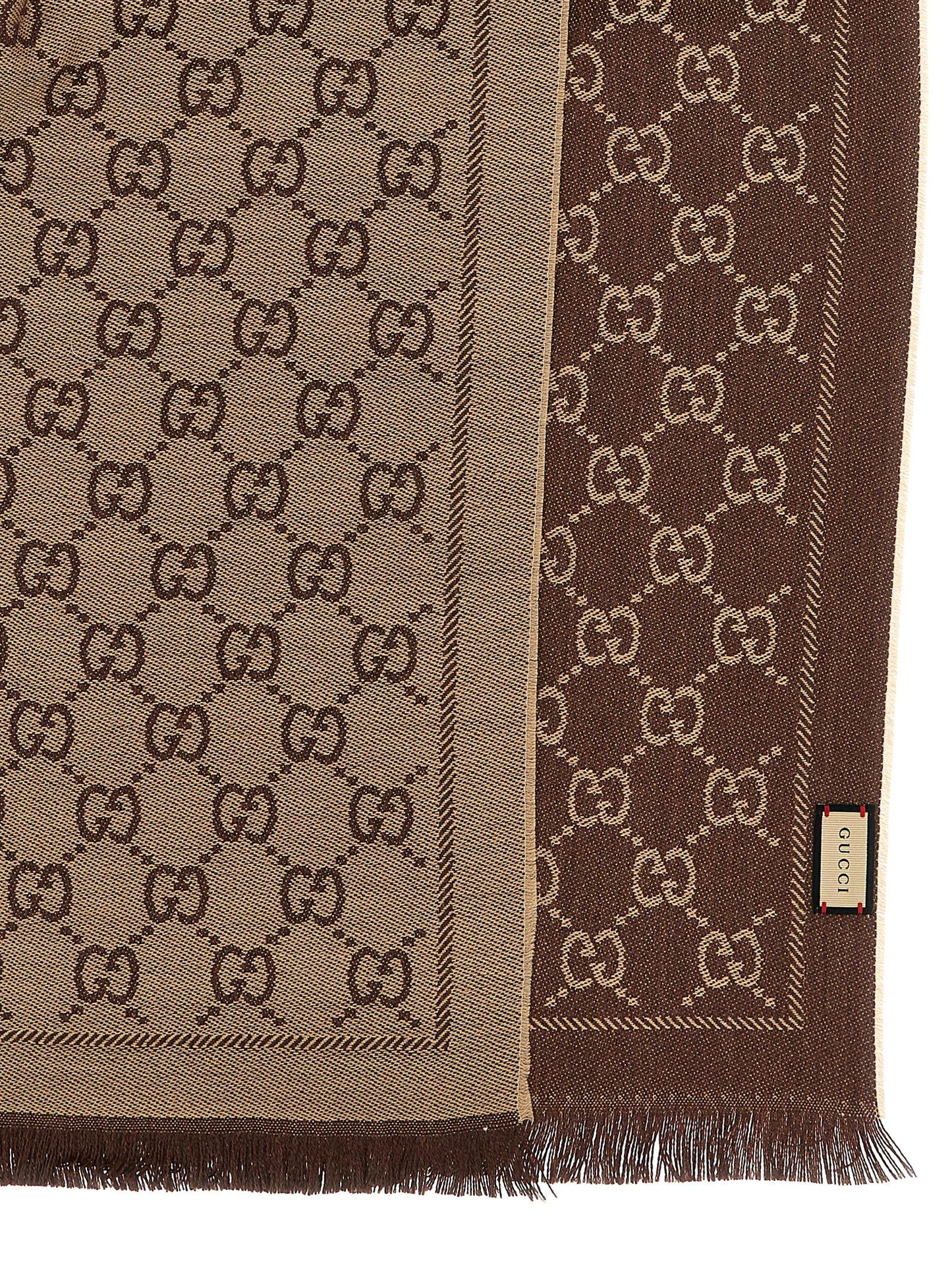 Gucci Brown Wool Scarf