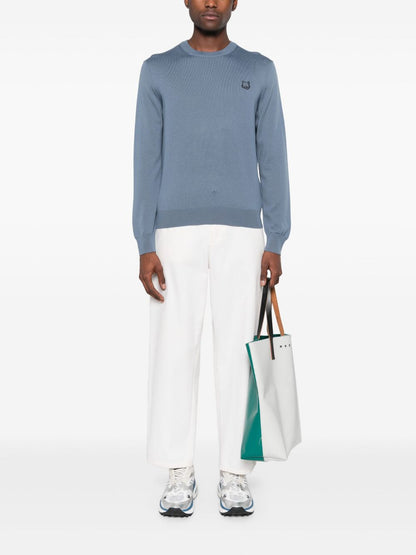 Maison Kitsuné Maison Kitsuné Maison Kitsune Bold Fox Head Applique Sweater