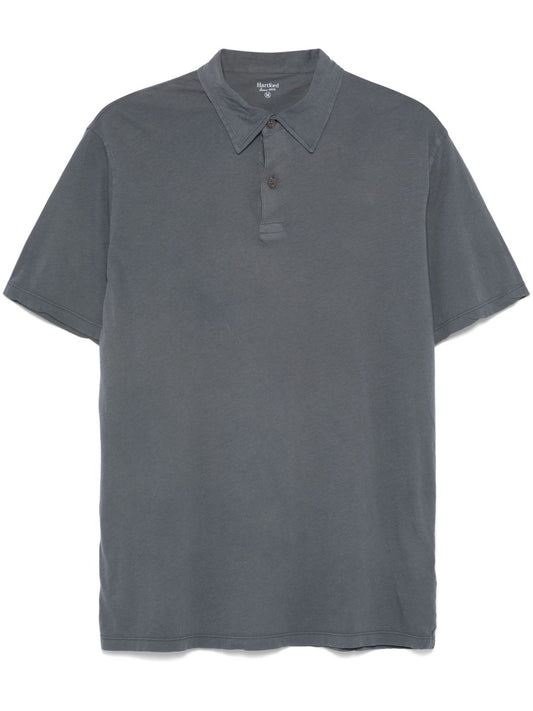 Hartford Hartford Light polo in Steel blue