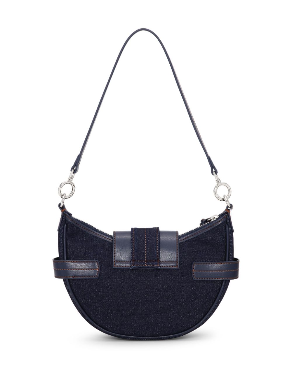 Ganni Ganni Buckle small denim cross-body bag