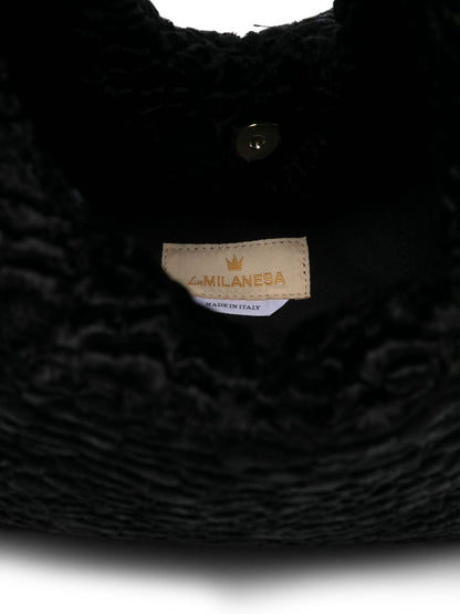 La Milanesa La Milanesa Textured triangular tote bag
