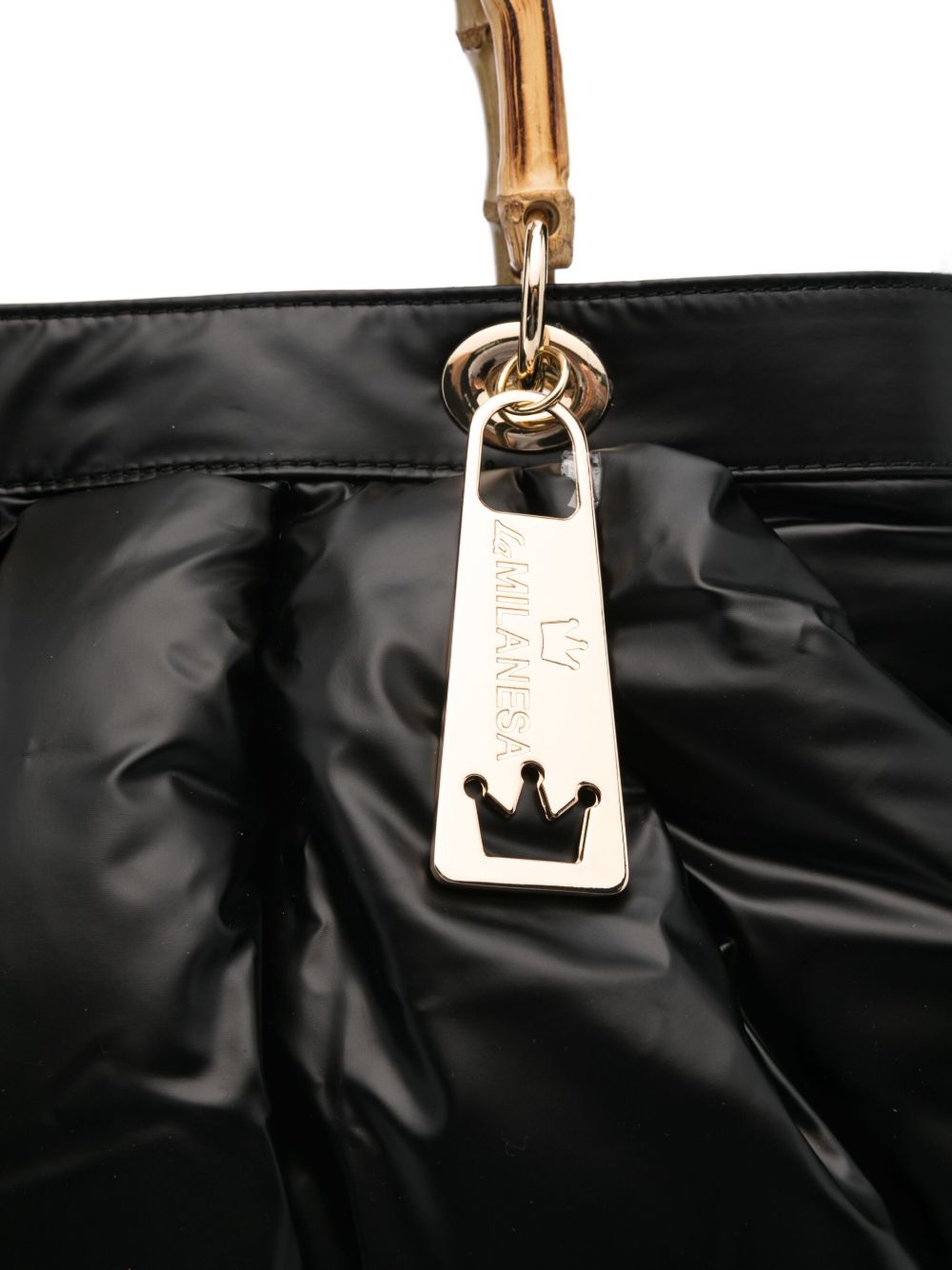La Milanesa La Milanesa Quilted bamboo-handle tote bag