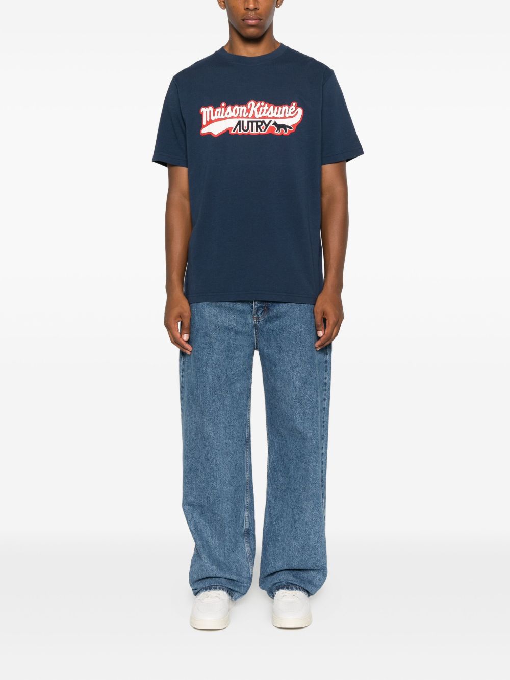 Autry X MAISON KITSUNE AUTRY X MAISON KITSUNE T-shirts and Polos Blue