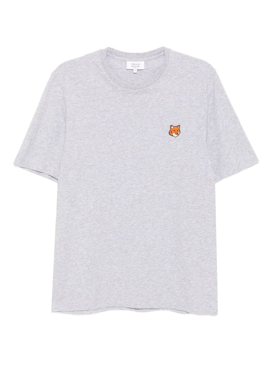 Maison Kitsuné Maison Kitsuné Embroidered-logo patch T-shirt