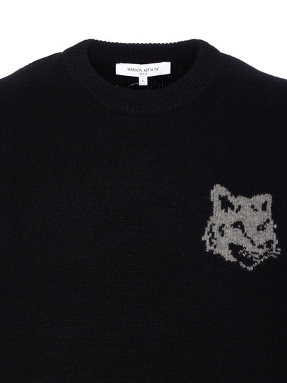 Maison Kitsuné Maison Kitsuné Sweater with fox embroidery