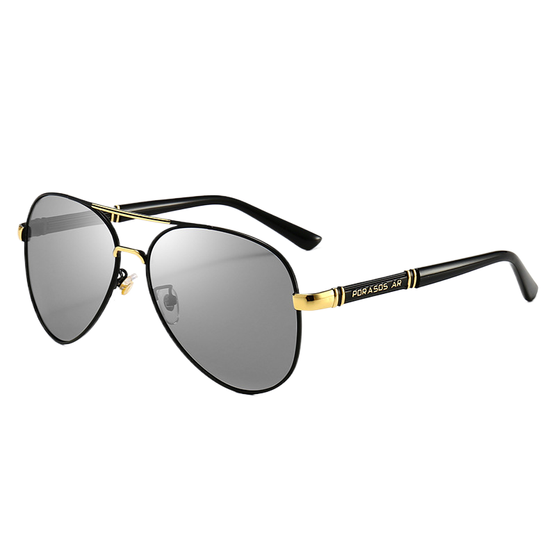 Metal Polarized Sunglasses Retro Large Frame Driving Glasses