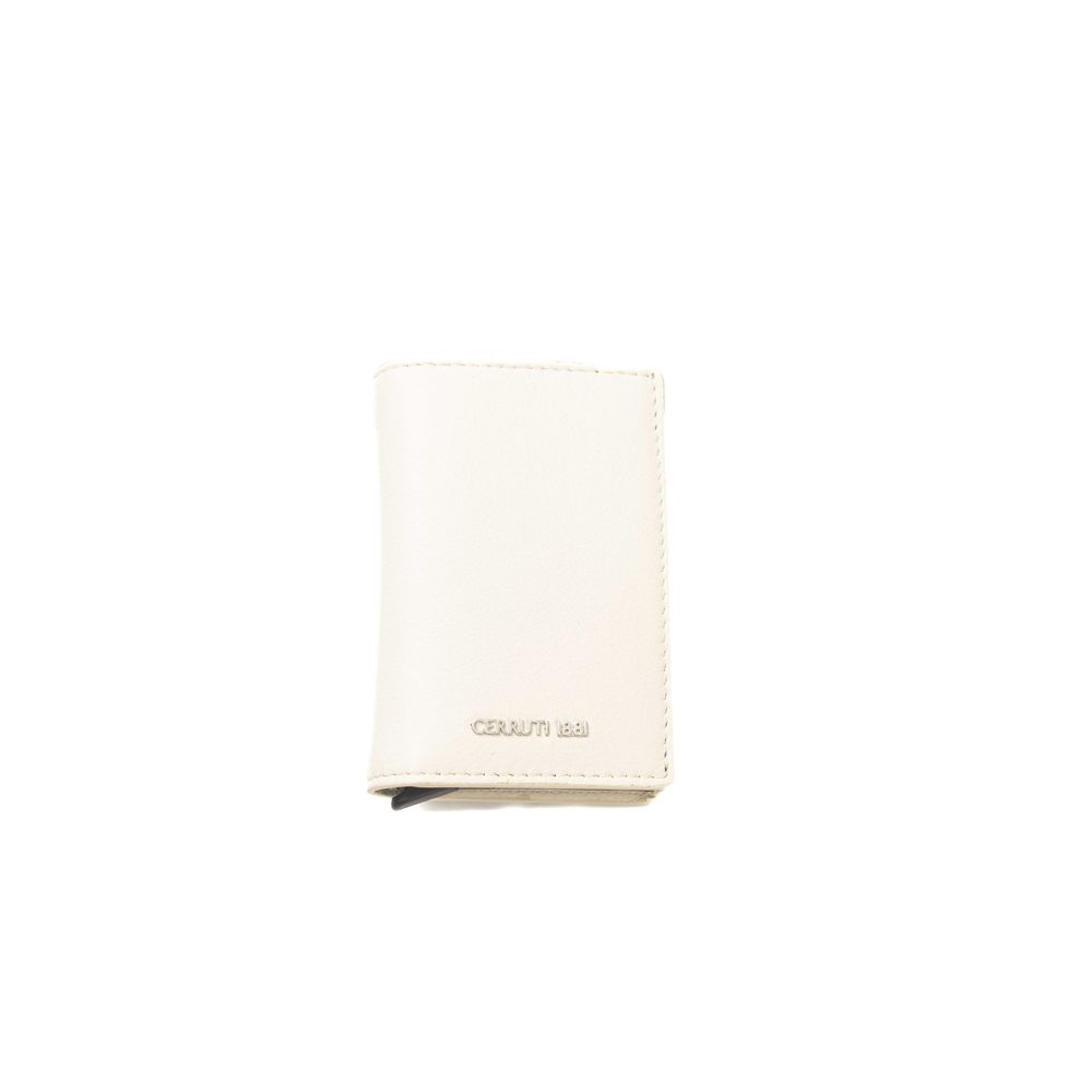 Cerruti 1881 Beige Calfskin Men Wallet