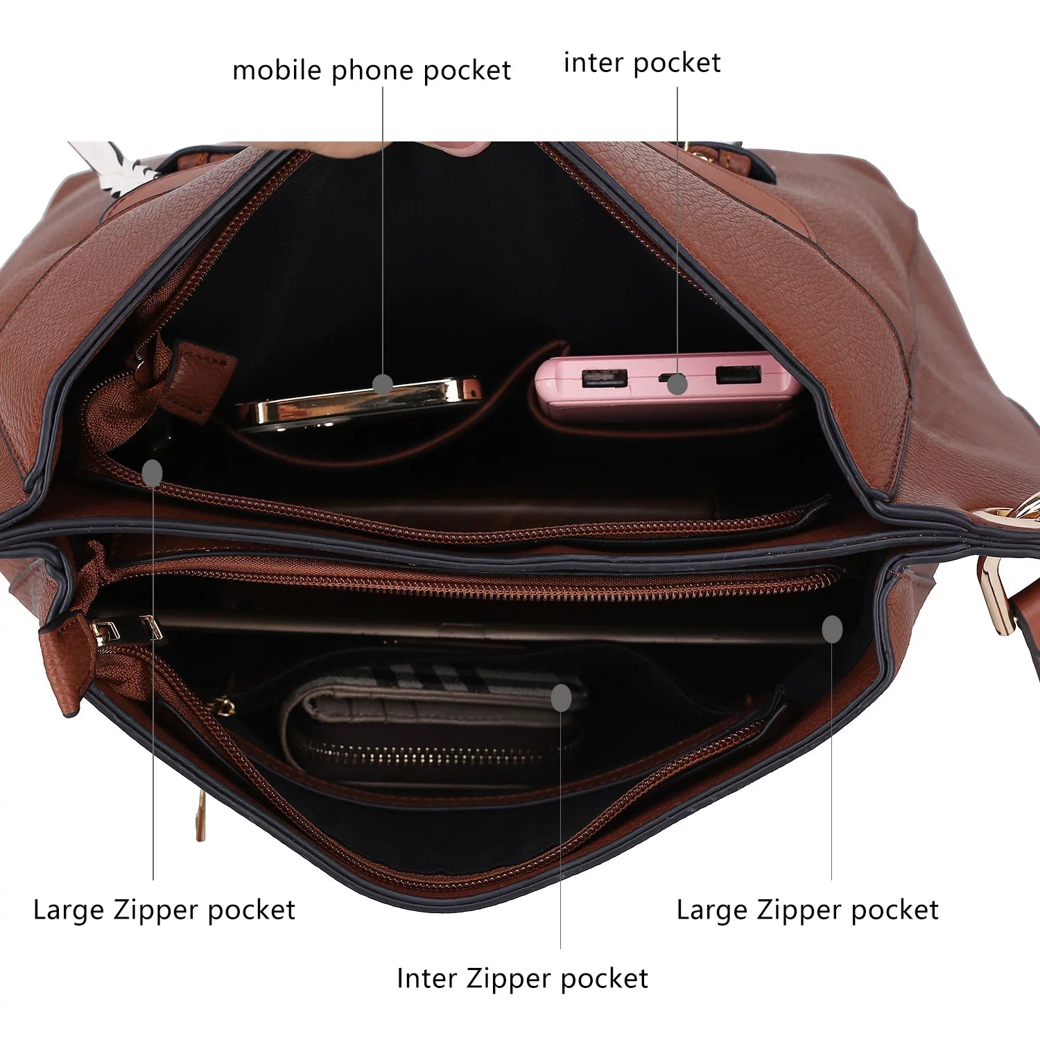 Vegan Leather Hobo & Wristlet Set | Effortless Elegance in Two Pieces