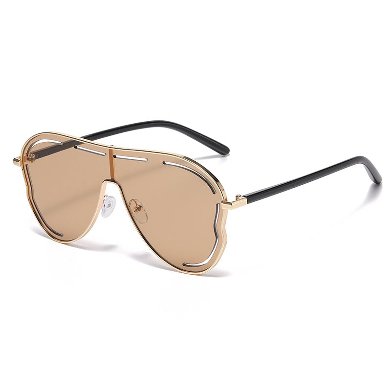 Designer-Style Toad-Shaped Hollow Sunglasses