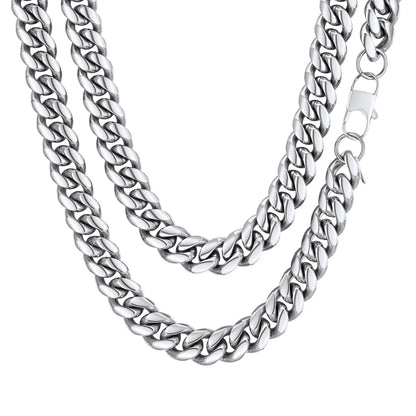 Men's 10mm Cuban Link Chain – Stainless Steel