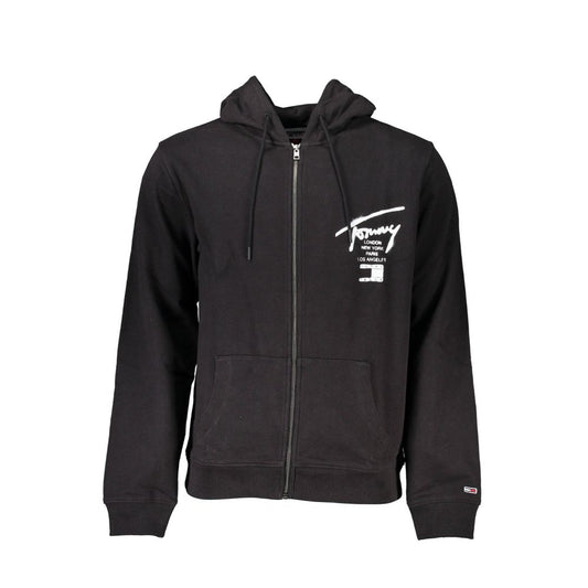 Tommy Hilfiger Black Cotton Mens Sweatshirt