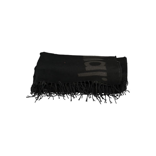 Desigual Black Polyester Women Poncho