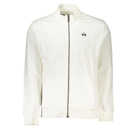 La Martina Bianco Cotton Men Sweatshirt