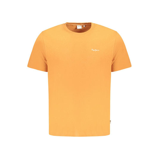 Pepe Jeans Arancione Cotton Men T-Shirt