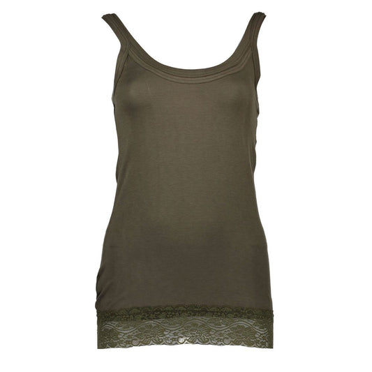 Silvian Heach Verde Cotton Women T-Shirt