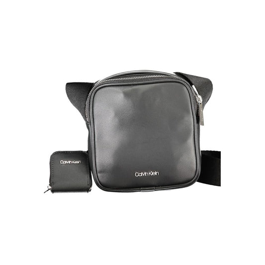 Calvin Klein Black Polyurethane Men Shoulder Bag