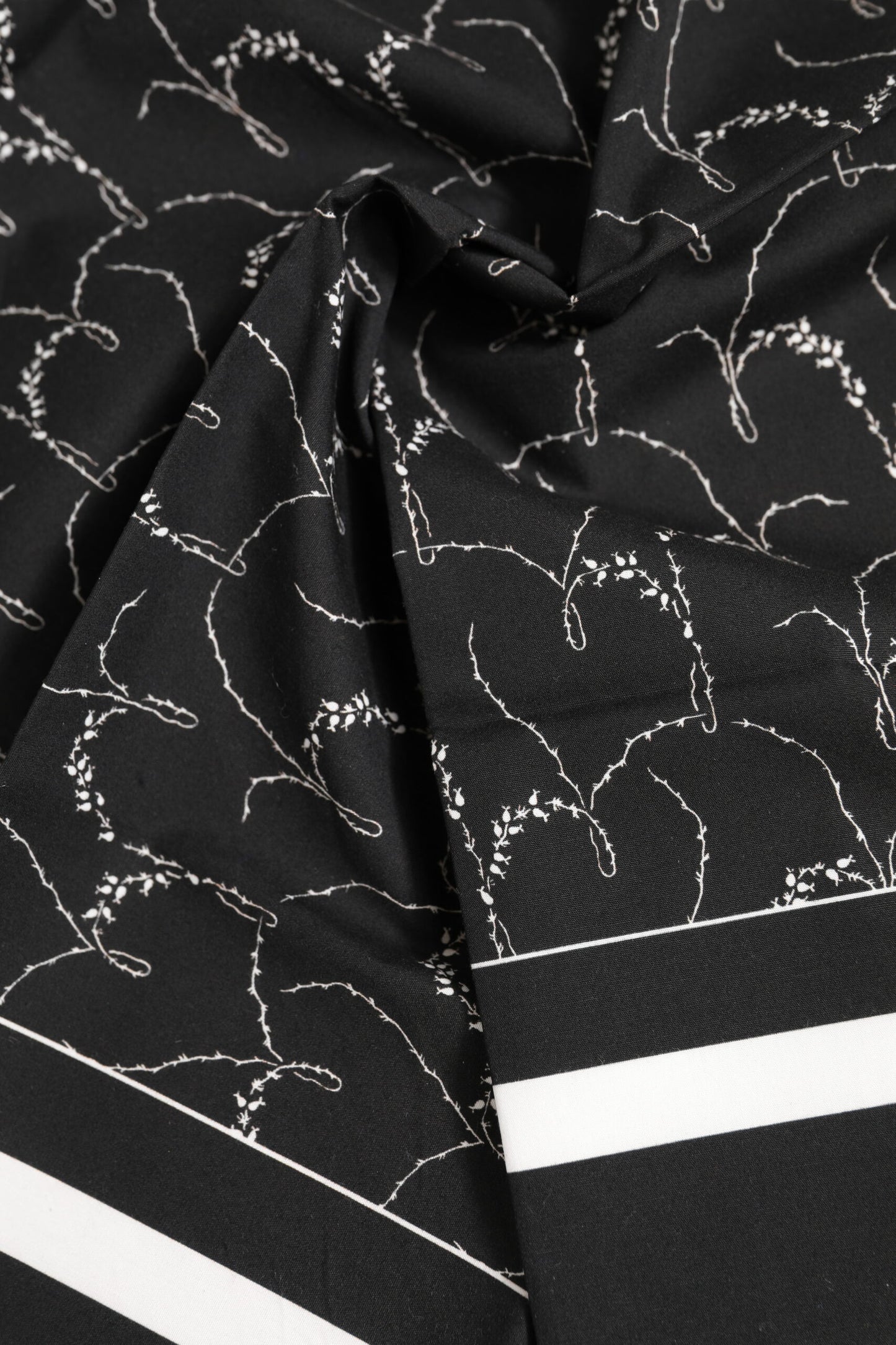 Dolce & Gabbana Black White Printed Square Men Foulard Scarf