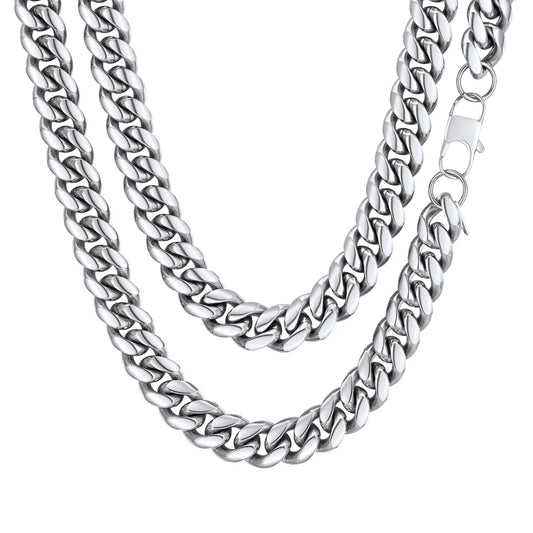 Men's 10mm Cuban Link Chain – Stainless Steel