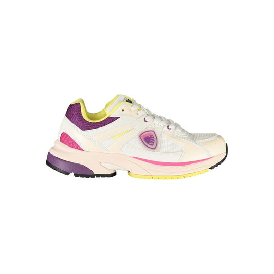 Blauer White Polyurethane Women Sneaker