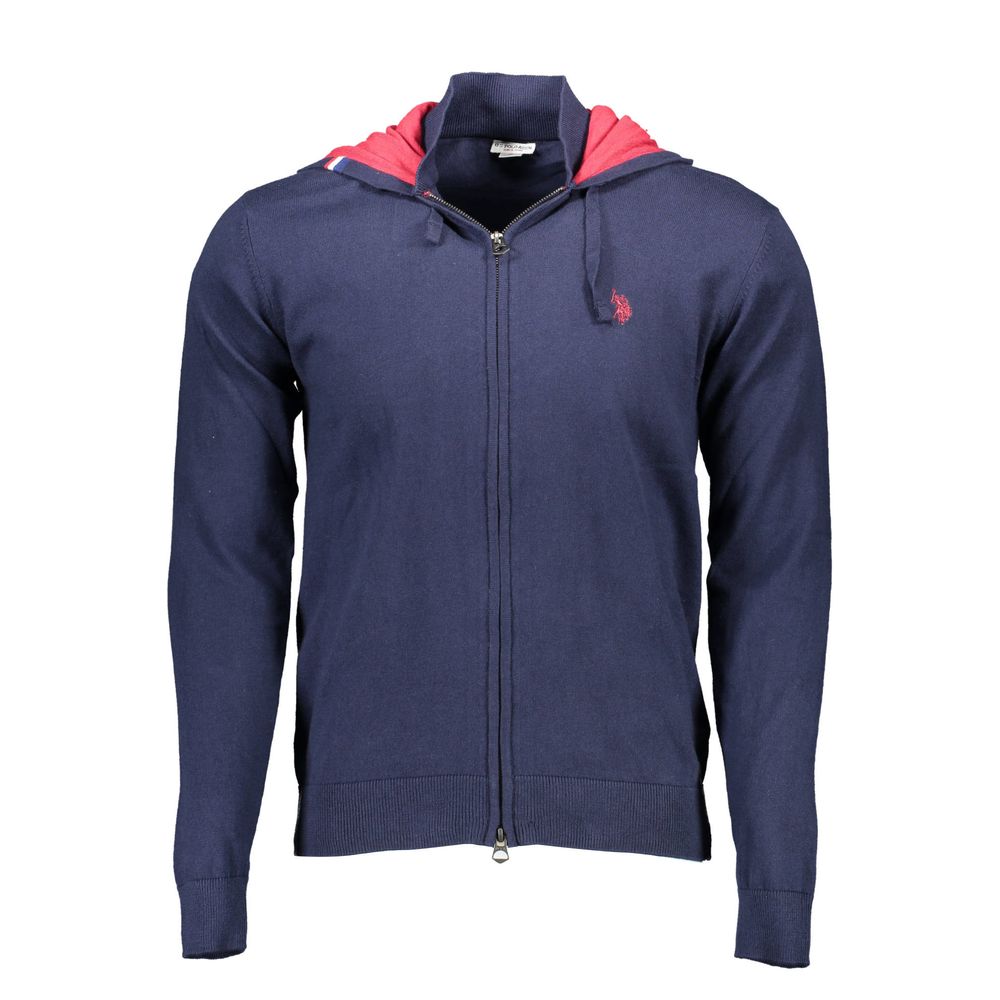 U.S. POLO ASSN. Blue Cotton Men's Cardigan