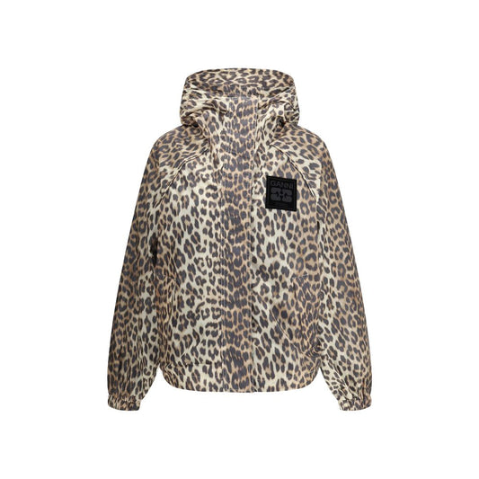 Ganni Multicolor Nylon Rain Coat