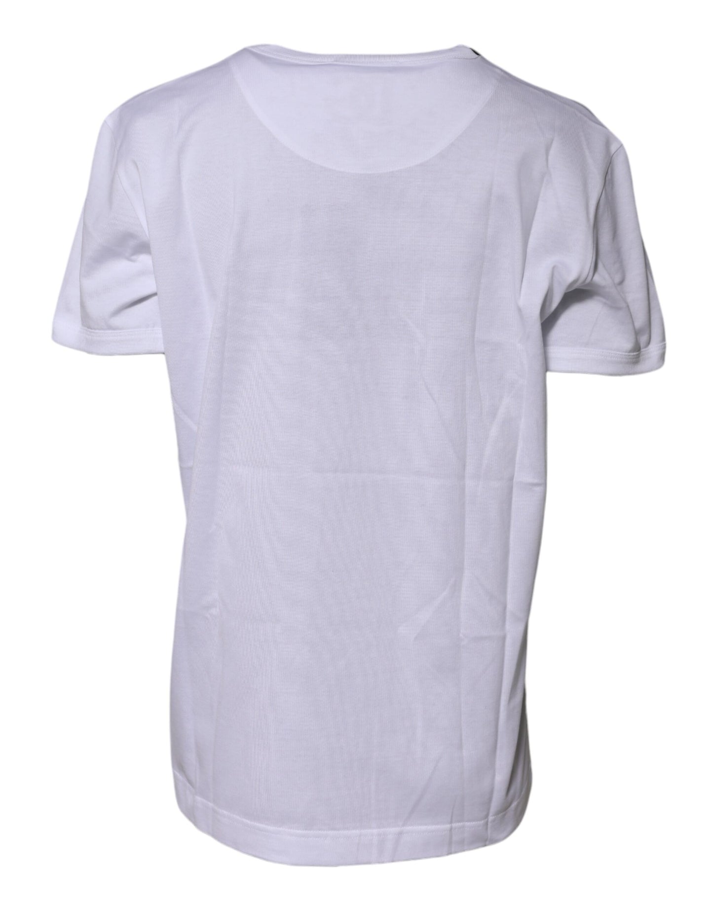 Dolce & Gabbana White Cotton Goodluck 2022 Crew Neck T-shirt