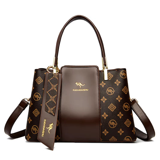 Luxury Women's Soft Leather Shoulder Designer Handbag - PrettyFancyNow