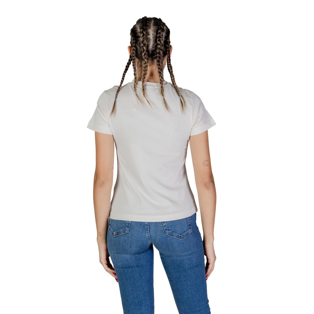 Guess Active Cream Cotton T-Shirt