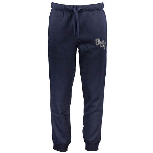 Gianmarco Venturi Blu Polyester Men's Sports Trouser