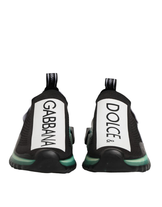 Dolce & Gabbana Black Slip On Sorrento Men Sneakers Shoes