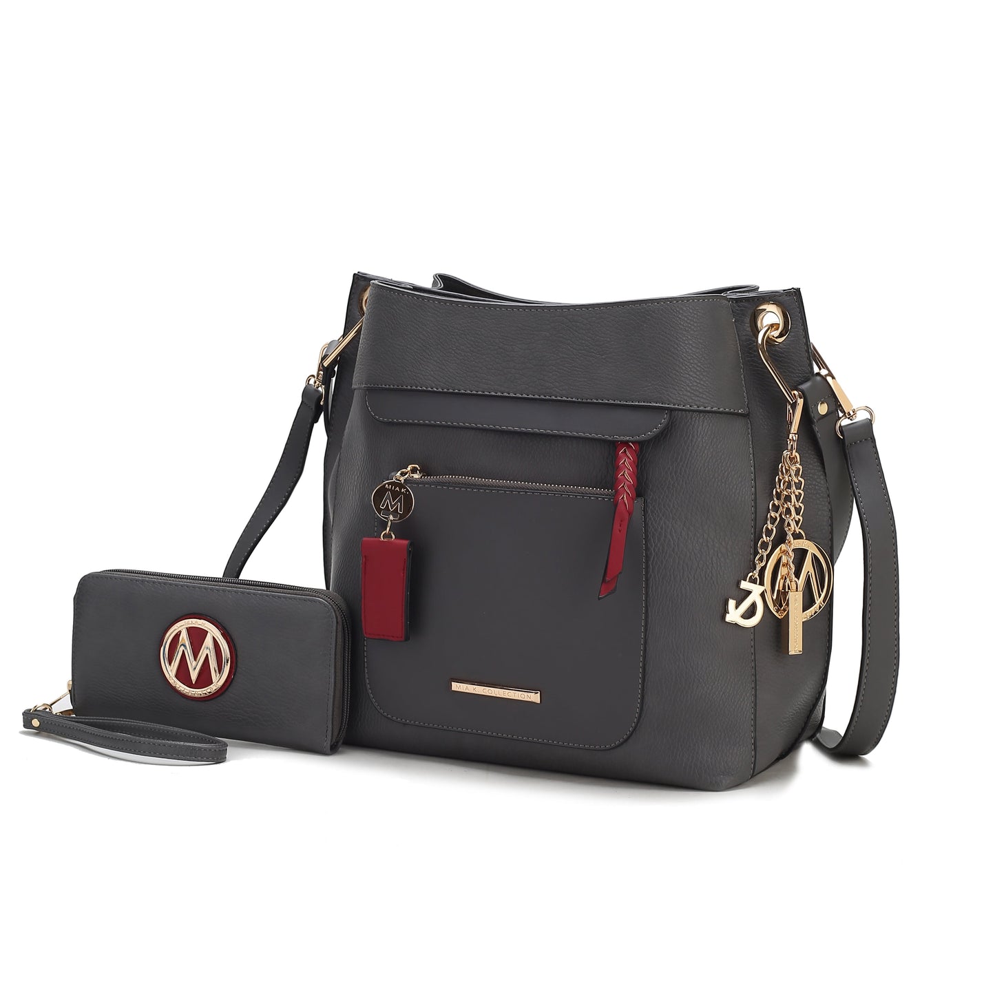 Vegan Leather Hobo & Wristlet Set | Effortless Elegance in Two Pieces