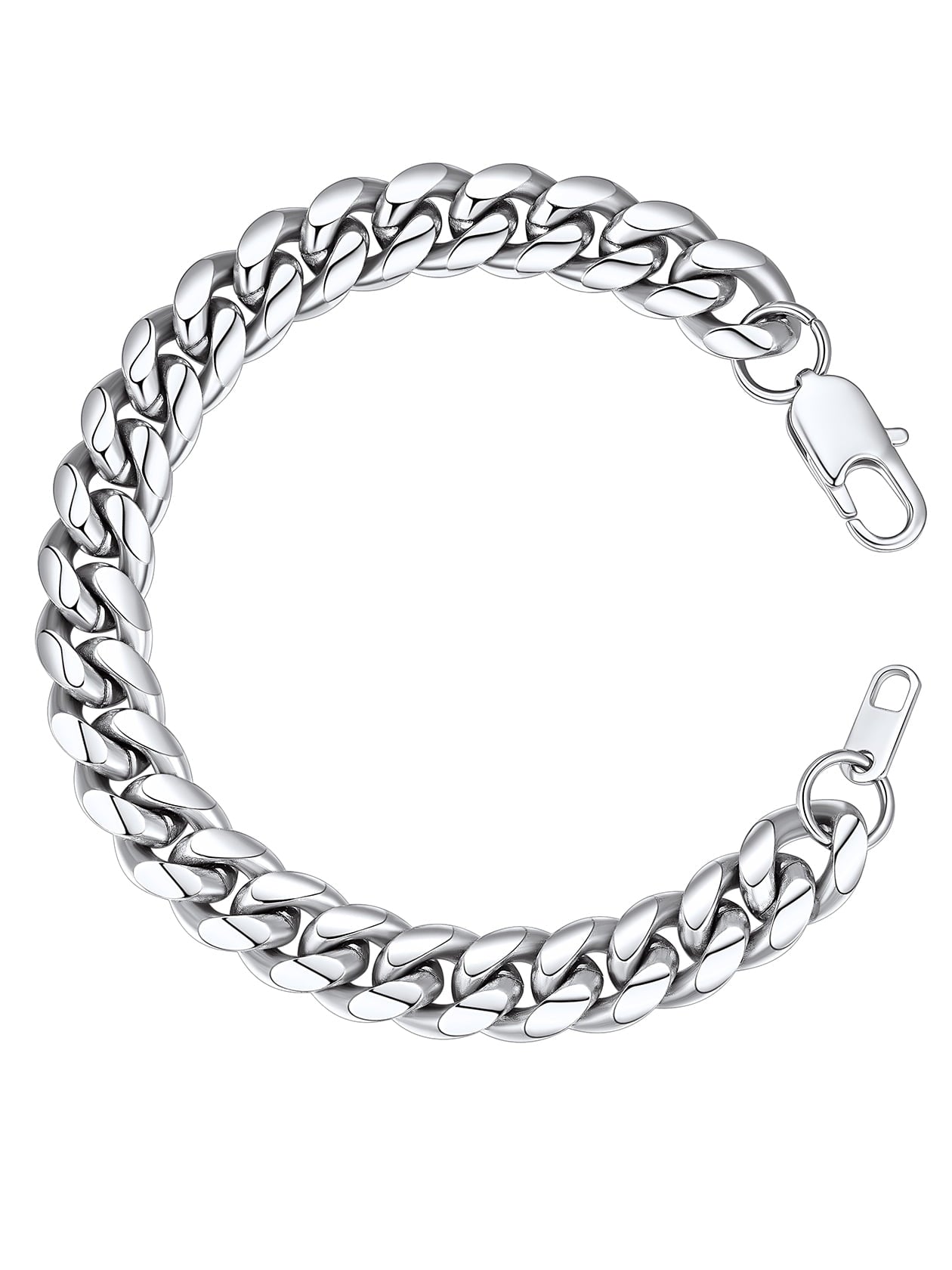 Sleek Black Cuban Bracelet for Men – Elegance