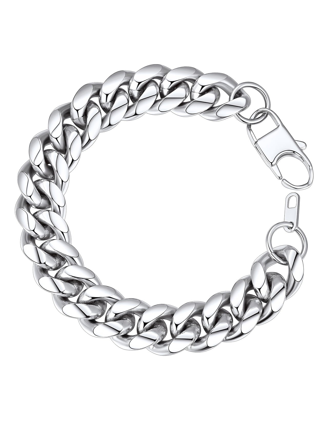 Sleek Black Cuban Bracelet for Men – Elegance