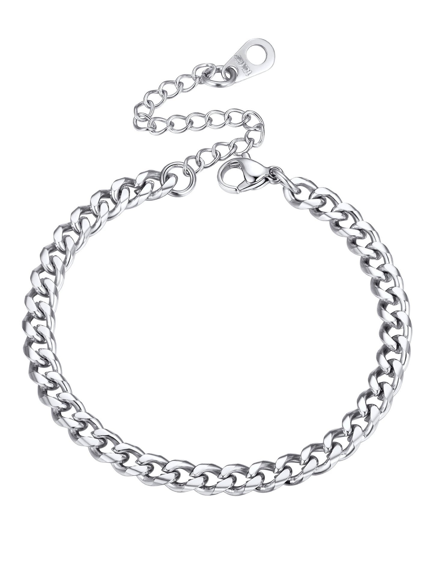 Sleek Black Cuban Bracelet for Men – Elegance