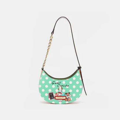 Nicole Lee USA Vegan Leather Polka Dot Shoulder Bag - PrettyFancyNow