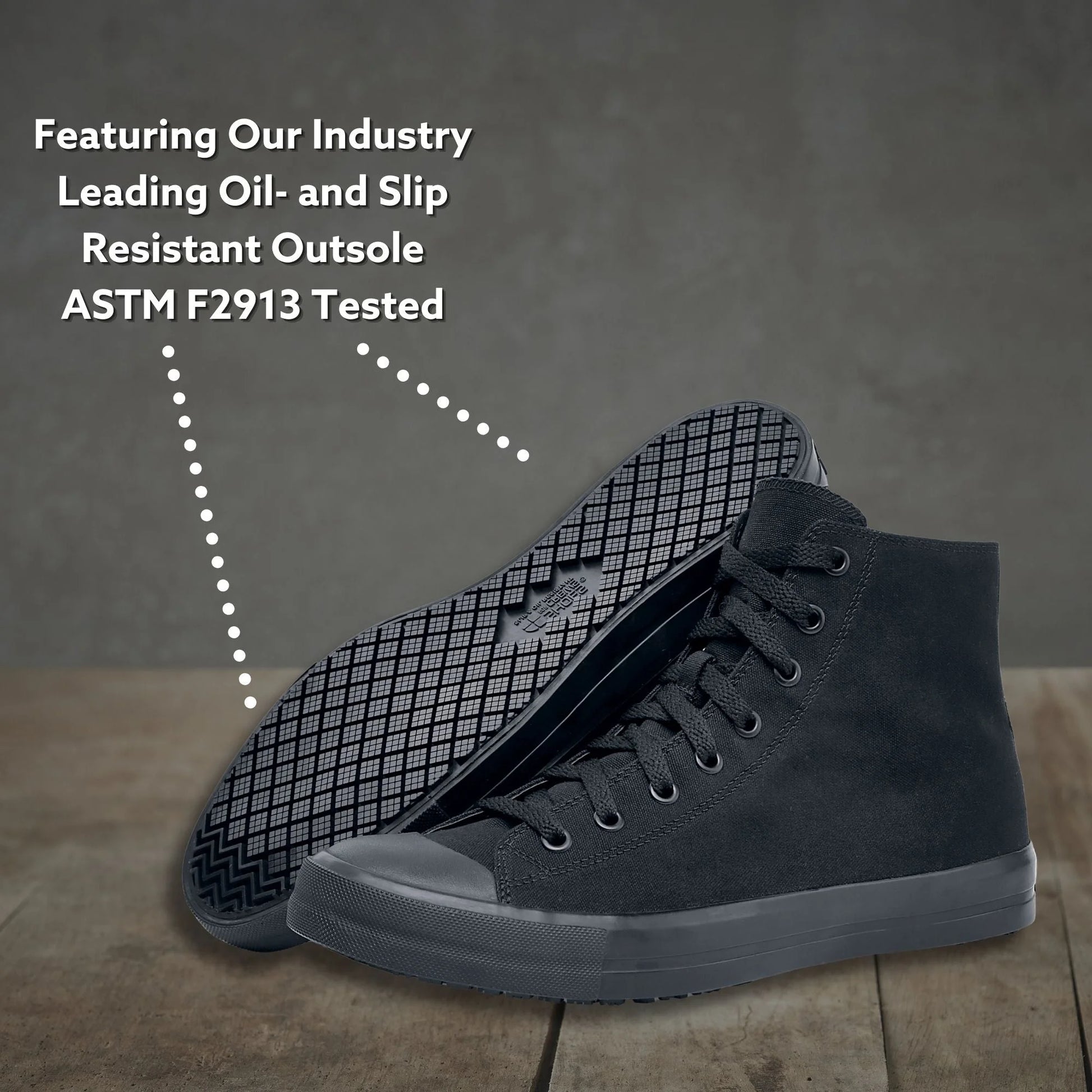 Pembroke Black Canvas Shoes – Unisex, Slip-Resistant, Water-Resistant