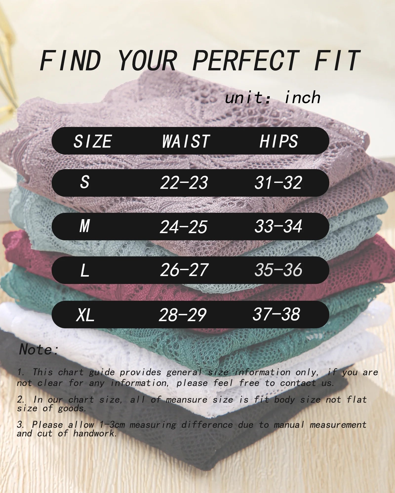 6 Pack Lace Underwear for Women Soft Briefs Embroidery Floral Panties S-XL - PrettyFancyNow