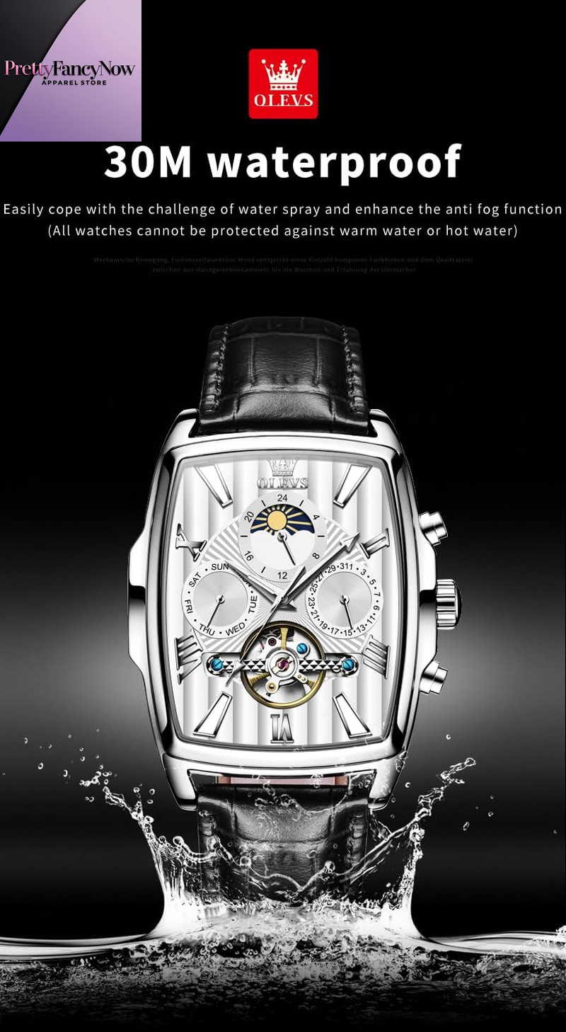 Men’s Executive Automatic Watch – Skeleton Design