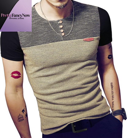 Men’s Premium Slim Fit Casual Shirt – Contrast Stitching