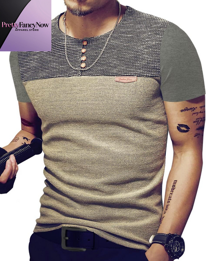 Men’s Premium Slim Fit Casual Shirt – Contrast Stitching