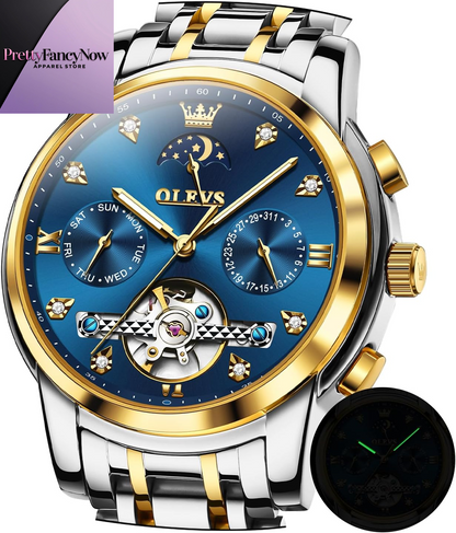 Men’s Executive Automatic Watch – Skeleton Design