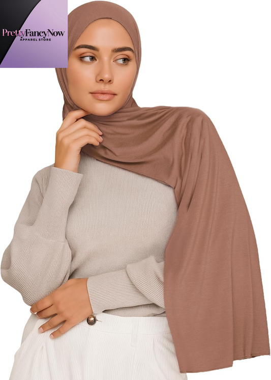 Premium Jersey Hijab – Soft Stretch Headscarf for Women - PrettyFancyNow