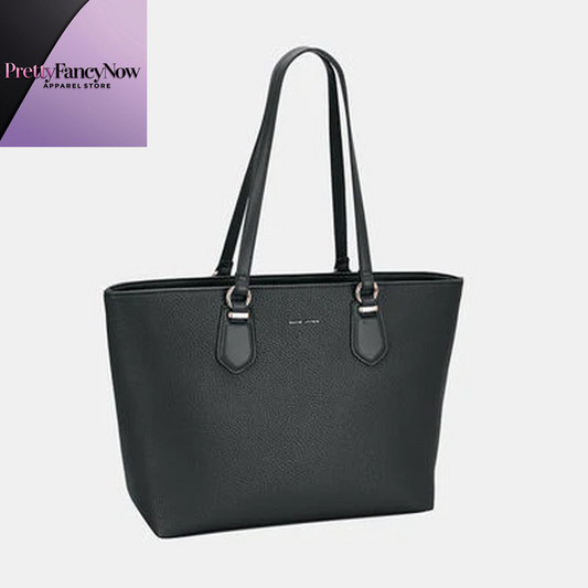 Classic PU Leather Tote Bag – David Jones Paris - PrettyFancyNow