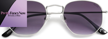 Designer Hexagonal Polarized Sunglasses