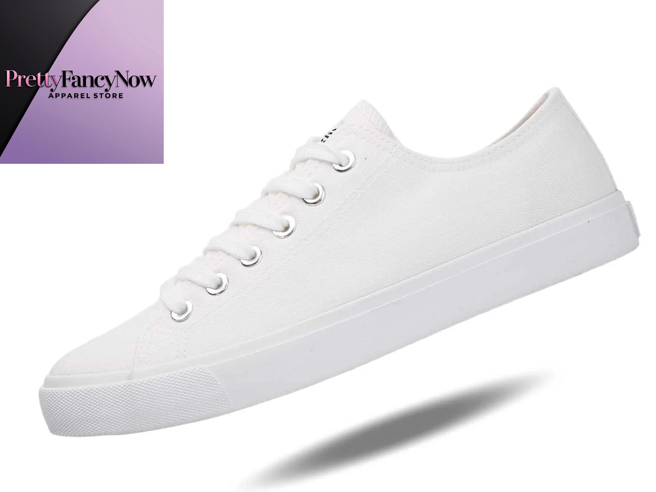 Retro-Inspired Black & White Canvas Sneakers – Unisex Fit, Cushioned Comfort