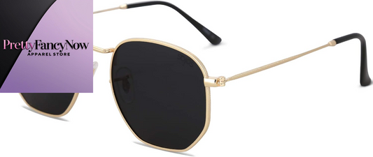Designer Hexagonal Polarized Sunglasses