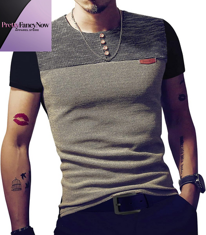 Men’s Premium Slim Fit Casual Shirt – Contrast Stitching