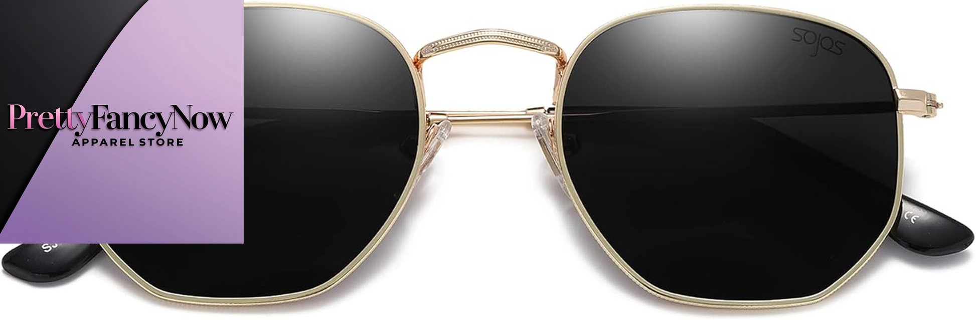 Designer Hexagonal Polarized Sunglasses