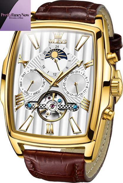 Men’s Executive Automatic Watch – Skeleton Design